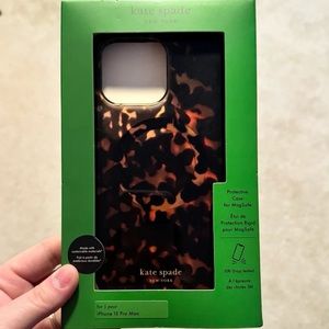 Kate spade iPhone 15 pro max case tortoise shell